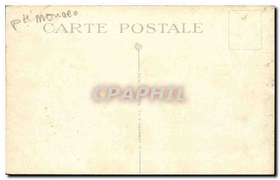 CPA Monaco Monte Carlo La facade du casino — Rückseite
