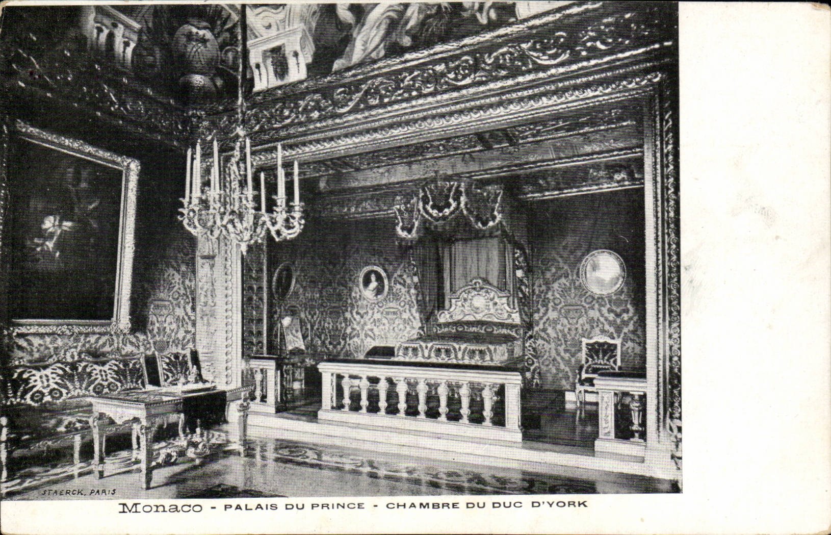 CPA Monaco Monte Carlo Palais du prince Chambre du duc d'York