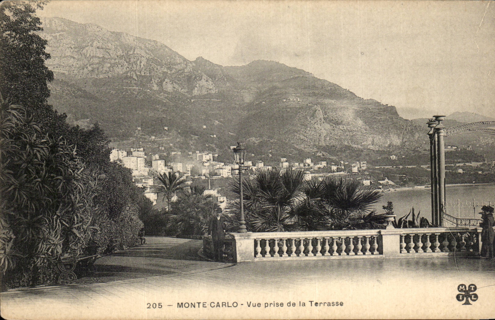 CPA Monaco Monte Carlo Vue prise de la terrasse