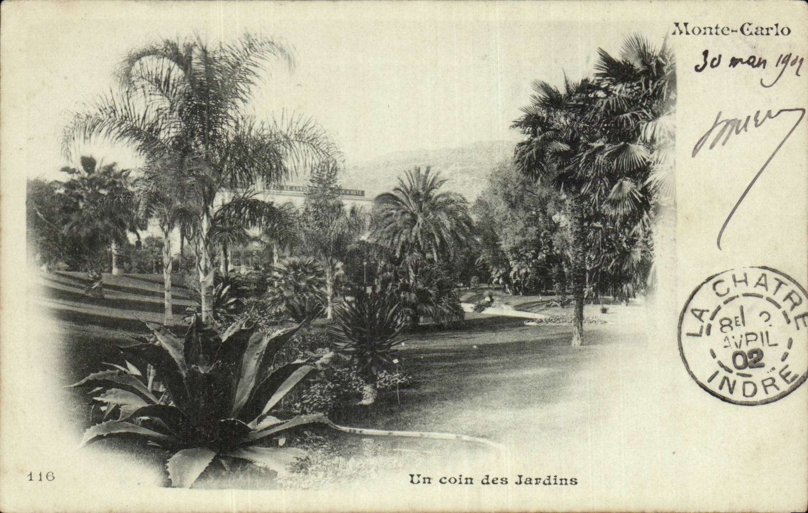 Monte-Carlo — Un coin des Jardins — La Chatre, n°116