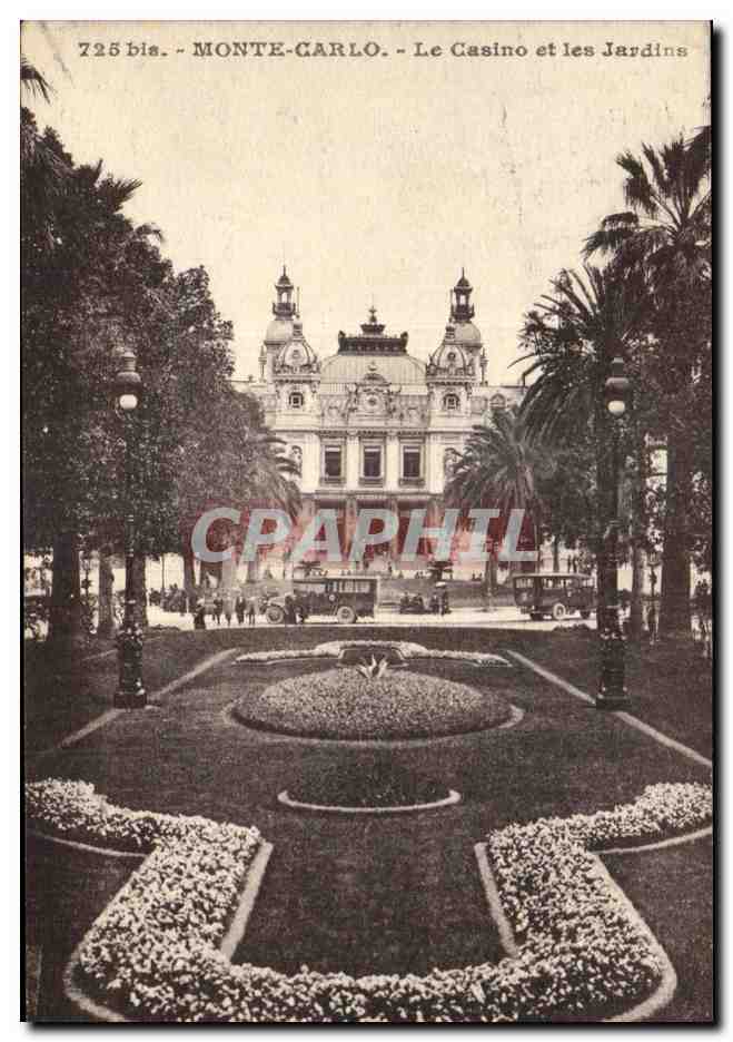 CPA Monaco Monte Carlo Le casino et les jardins