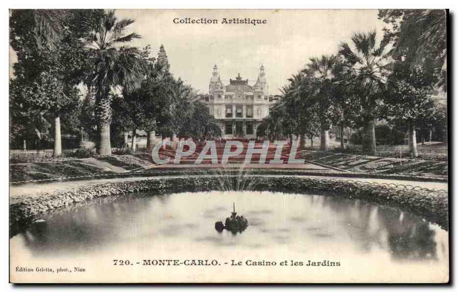 CPA Monaco Monte Carlo Le casino et les jardins