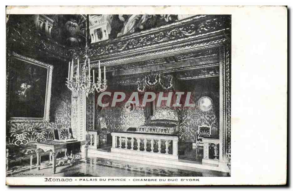 CPA Monaco Monte Carlo Palais du prince Chambre du duc d'York