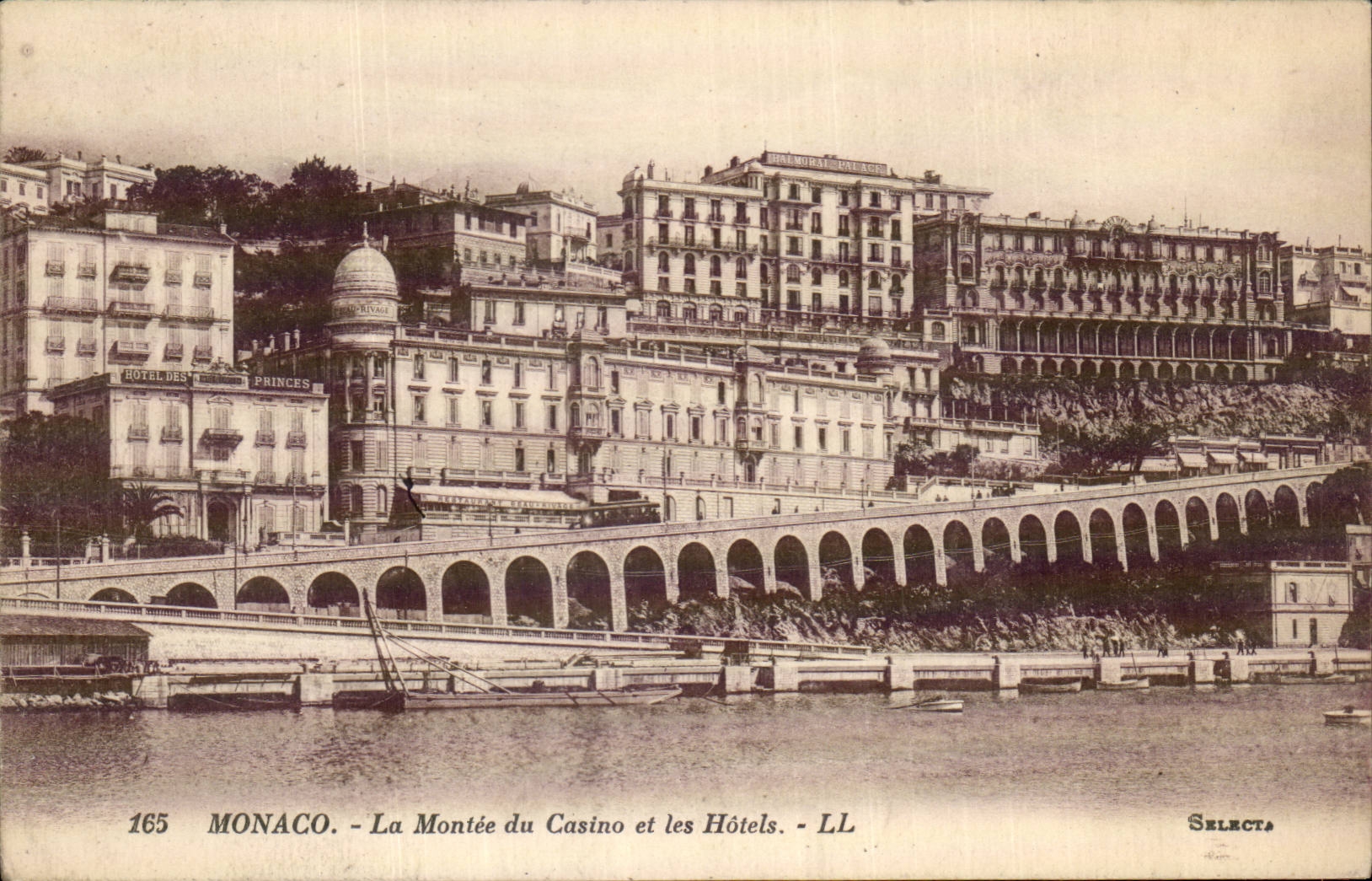 CPA Monaco Monte Carlo La montee du casino et les hotels