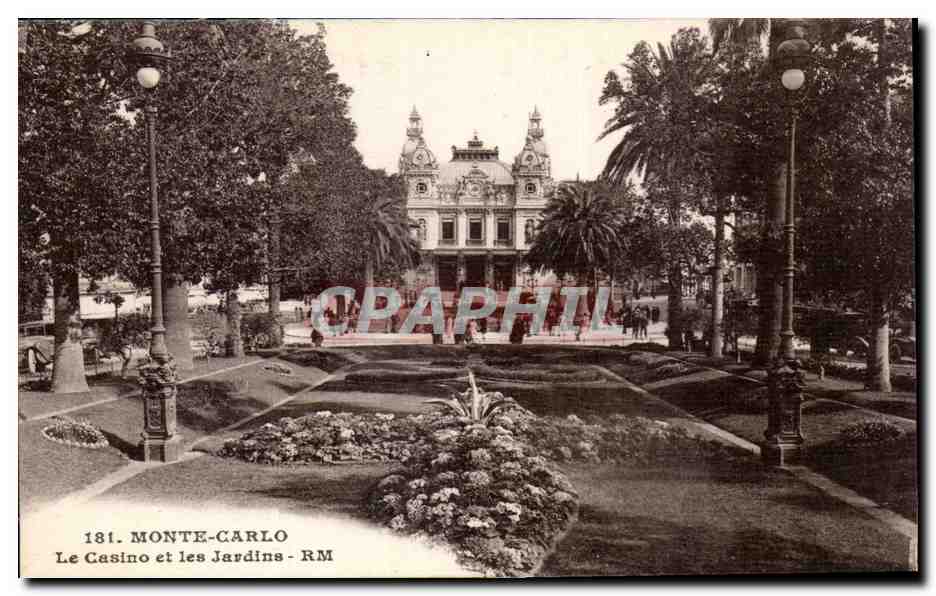 CPA Monaco Monte Carlo Le casino et les jardins