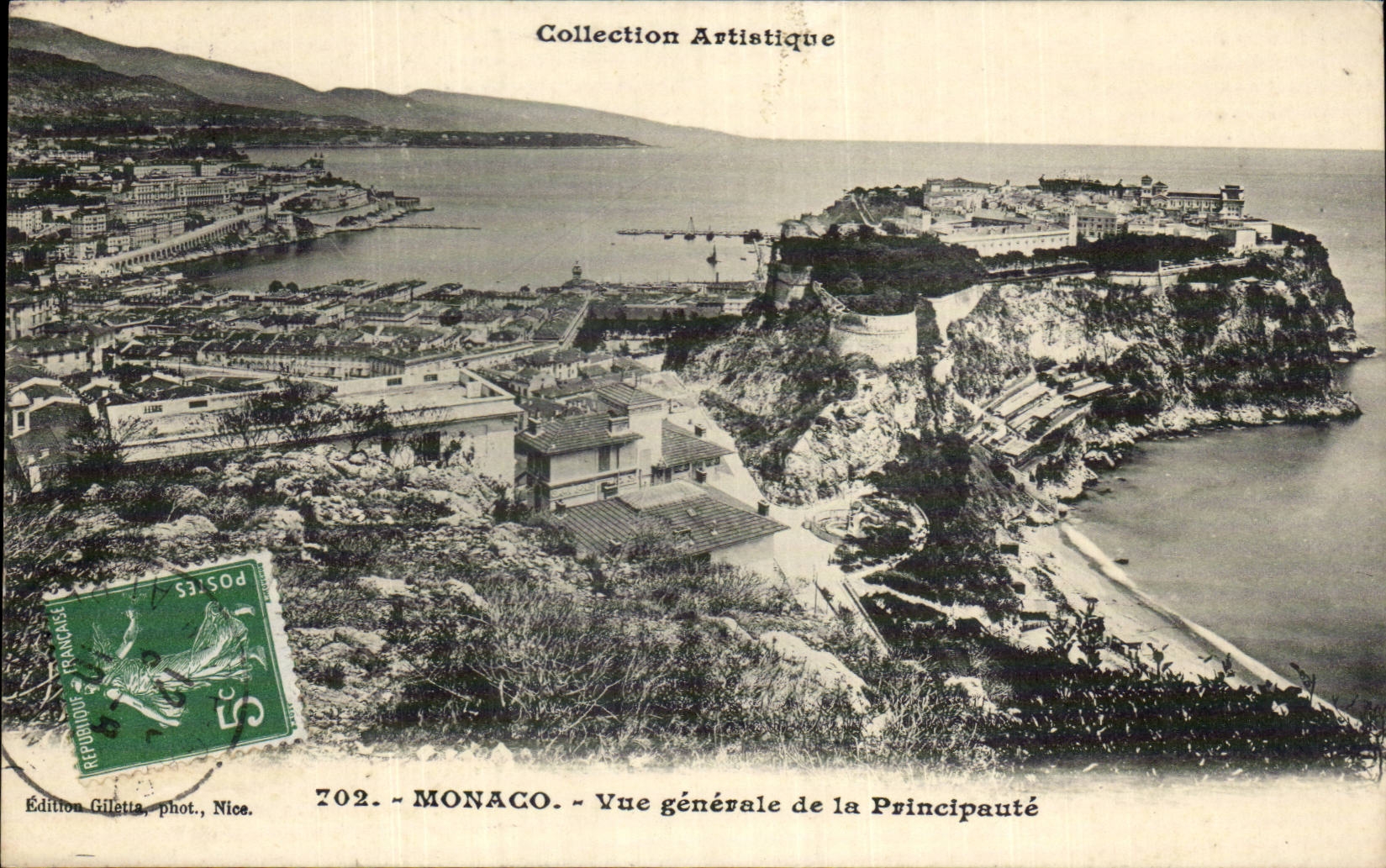 CPA Monaco Monte Carlo Vue generale de la principaute