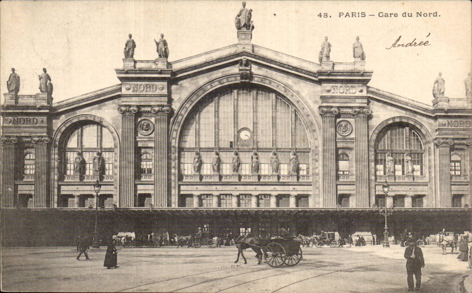 CPA Paris La gare du Nord