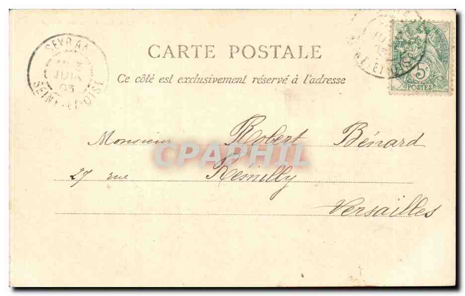CPA Paris La gare du Nord — Verso