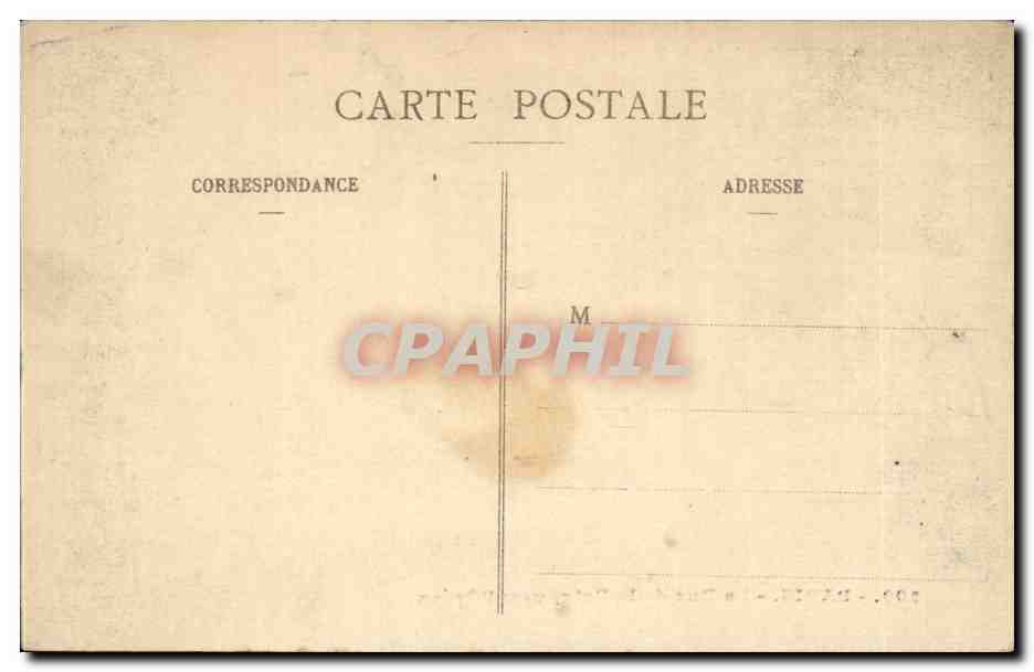 CPA Paris La rue de la Paix vers l'opera — Rückseite