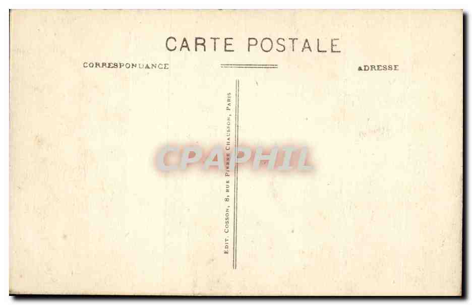 CPA Paris L'opera vu de la rue Scribe — Rückseite