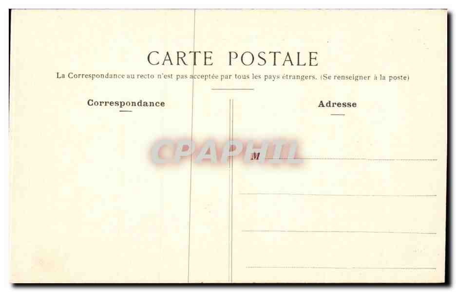 CPA Paris Conseil d'Etat Place du palais Royal — Rückseite