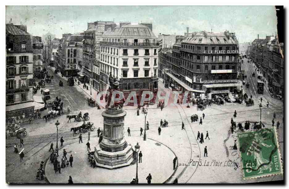 Paris CPA La place Clichy