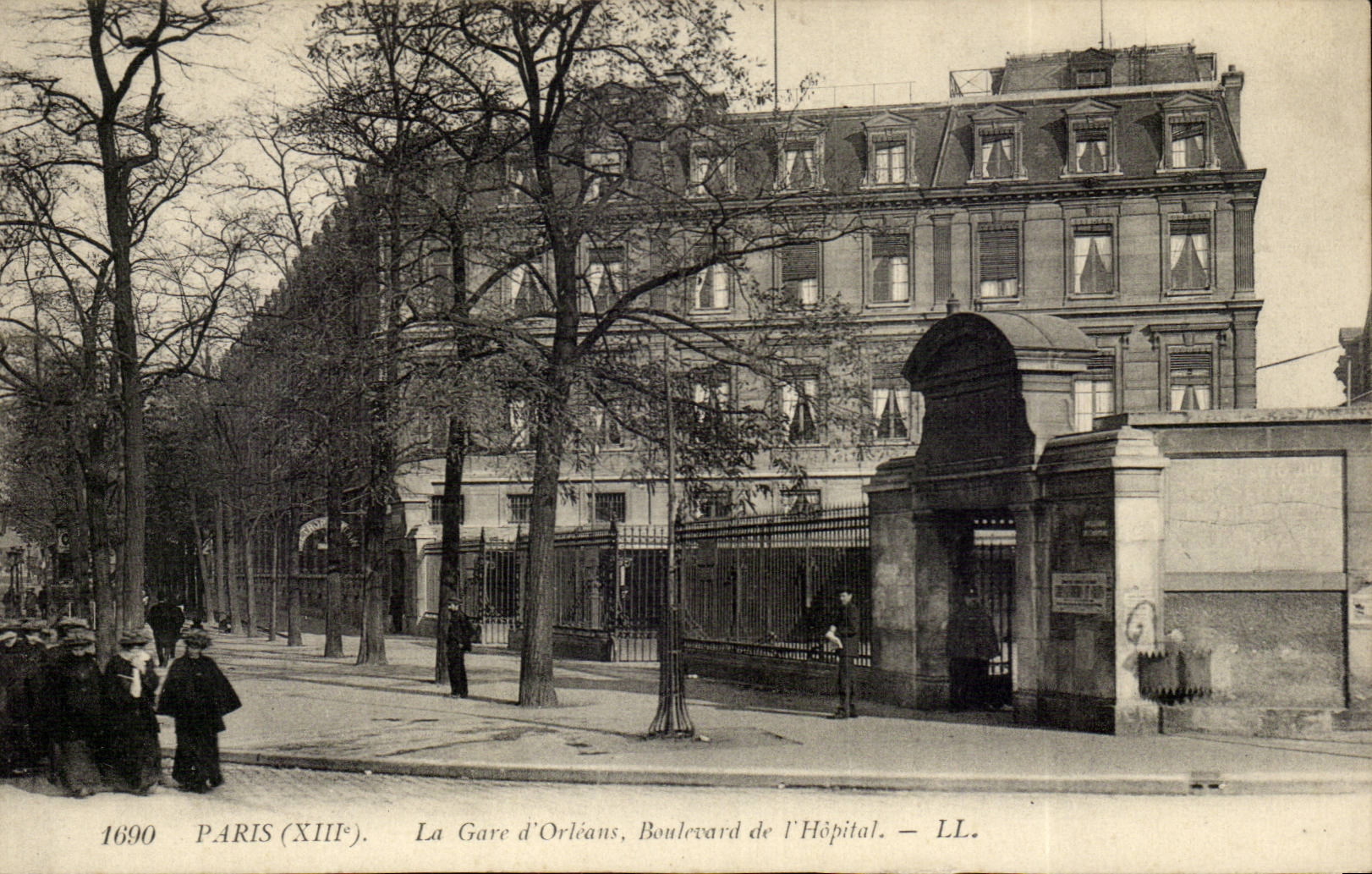 Paris CPA Gare d'orleans Boulevard de l'hopital