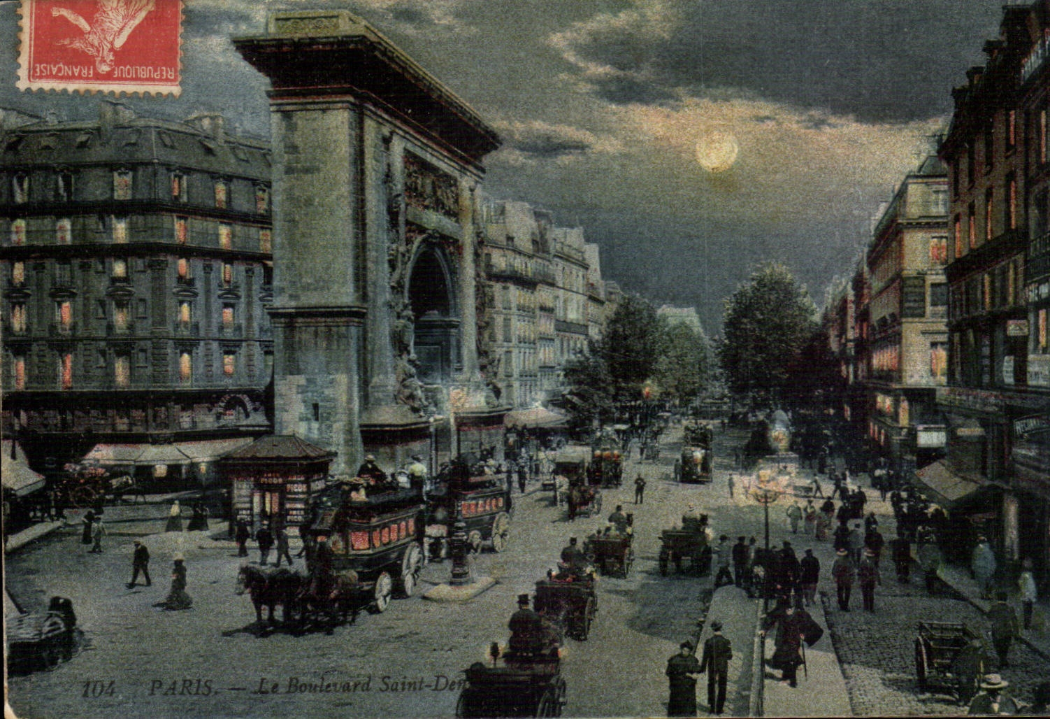 Paris CPA Boulevard st Denis