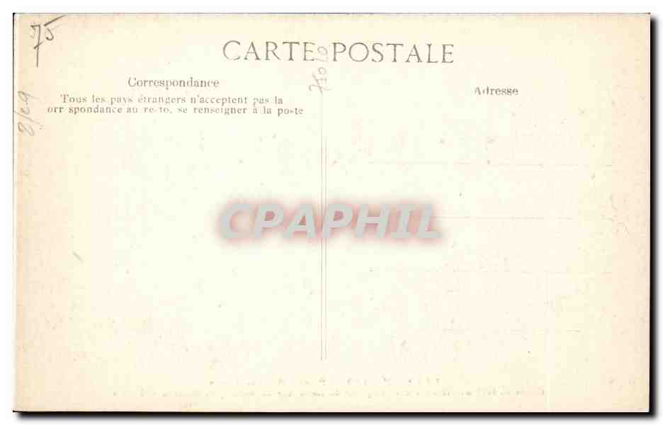 Paris CPA Porte st Denis — Rückseite