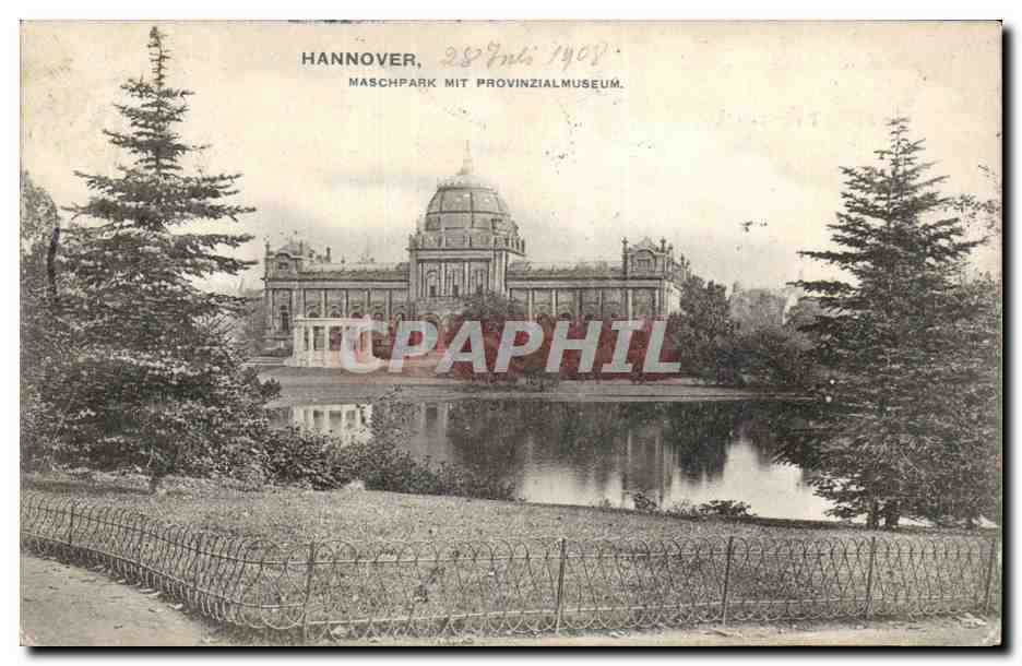 CPA Hannover Maschpark mit Prinzialmuseum