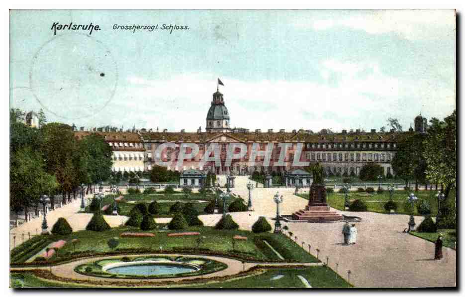 CPA Karlsruhe Grossherzogl Schloss