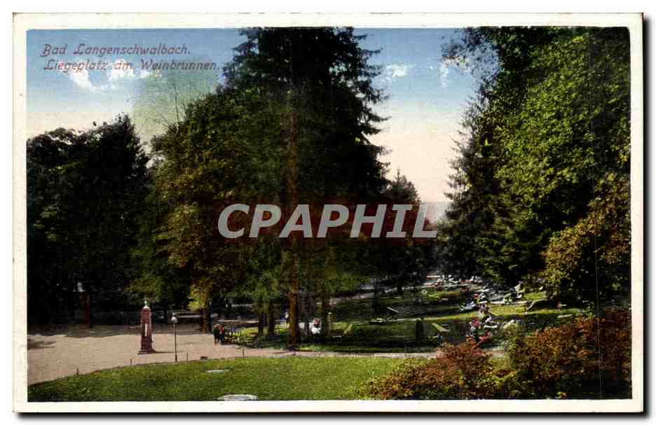CPA Bad Langenschwalbach Liegeplatz am Weinbrunnen