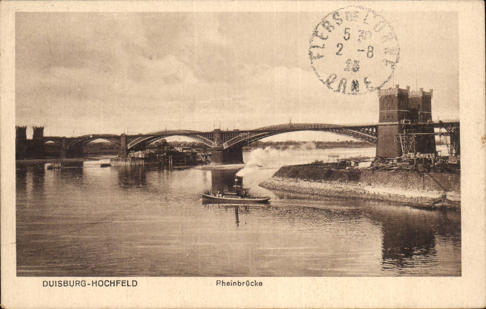 CPA Duisburg Hichfeld Rheinbrucke