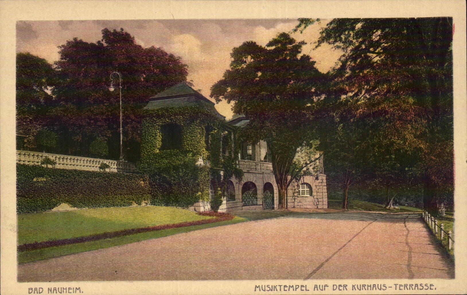 CPA Bad Nauheim Musiktempel auf der Kurhaus Terrasse