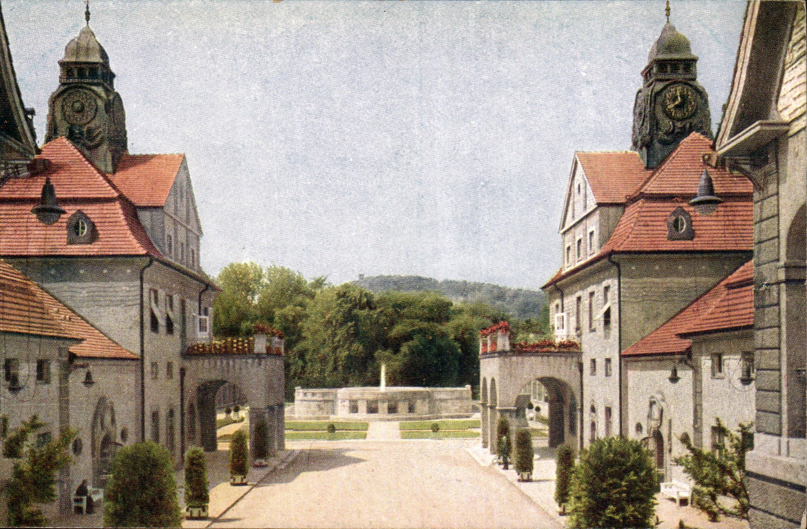 CPA Bad Nauheim Grosser Spurdel und Badehauser