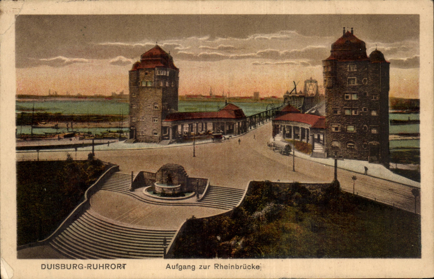 CPA Duisburg Ruhrfort Aufgang zur Rheinbrucke