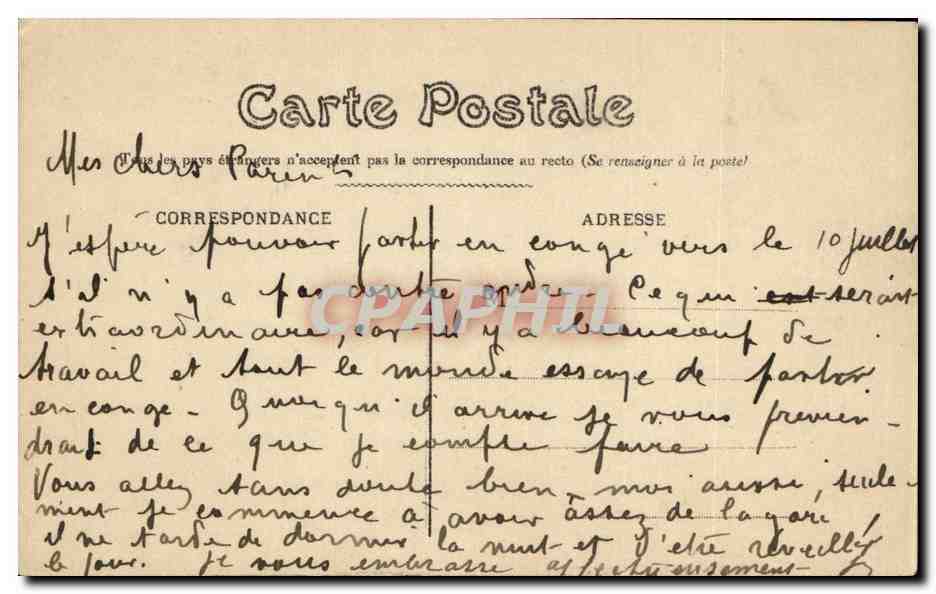 Chartres - Cathédrale, Tour et Portail Sud — N° III — Rép. Post. France — Rückseite