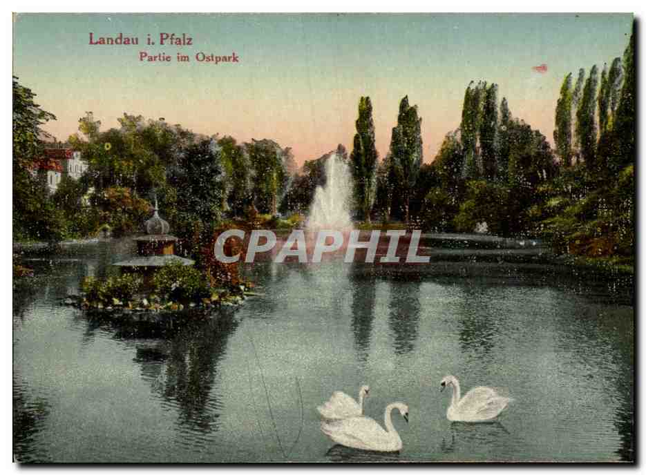 Landau i. Pfalz — Partie im Ostpark — éditeur inconnu, n° de série 13
