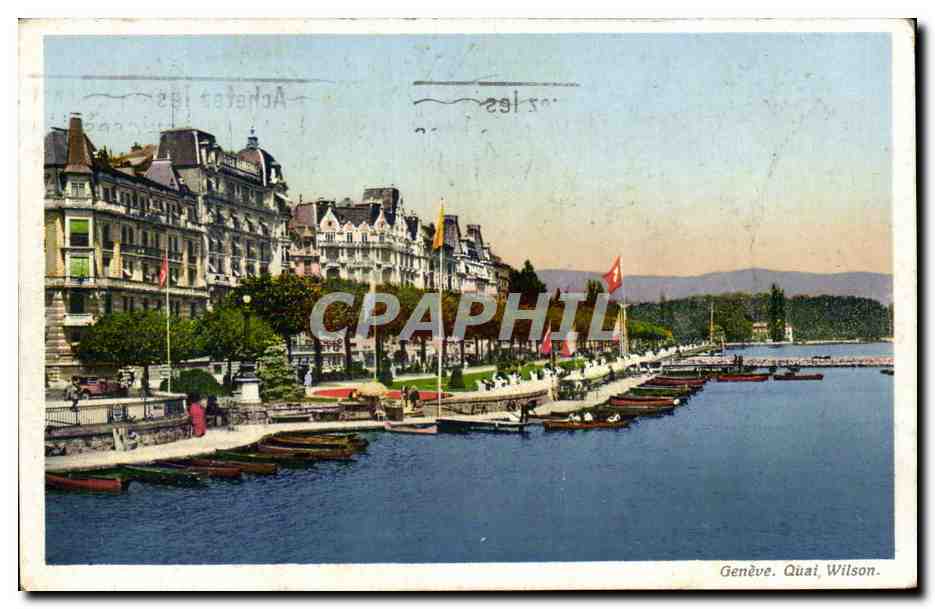Suisse - Schweiz - Quai Wilson - Geneve - Geneva CPA 