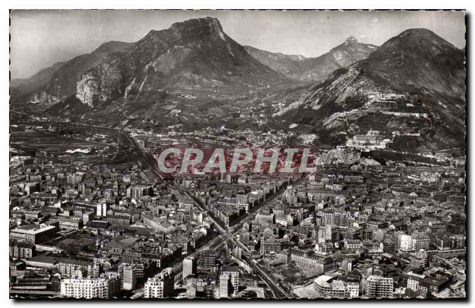 Grenoble - Vue Aerienne - Le Cours de la Liberation - CPA 
