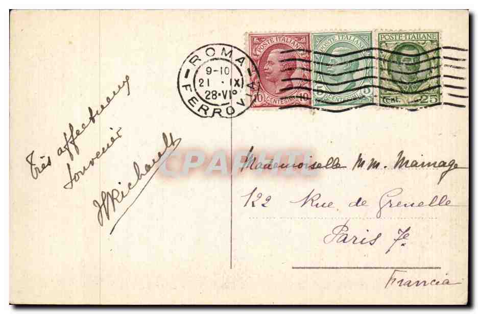 Italie - Italia - Rome - Roma - Giovanni in Laterano CPA  — Rückseite
