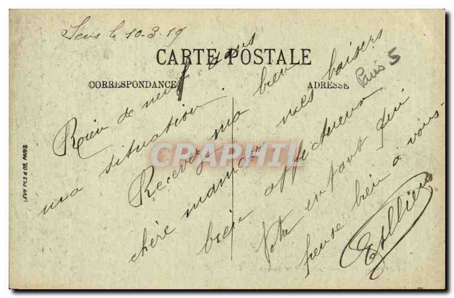 Paris - 5 - Les Arenes de Rue Monge - CPA -  — Verso