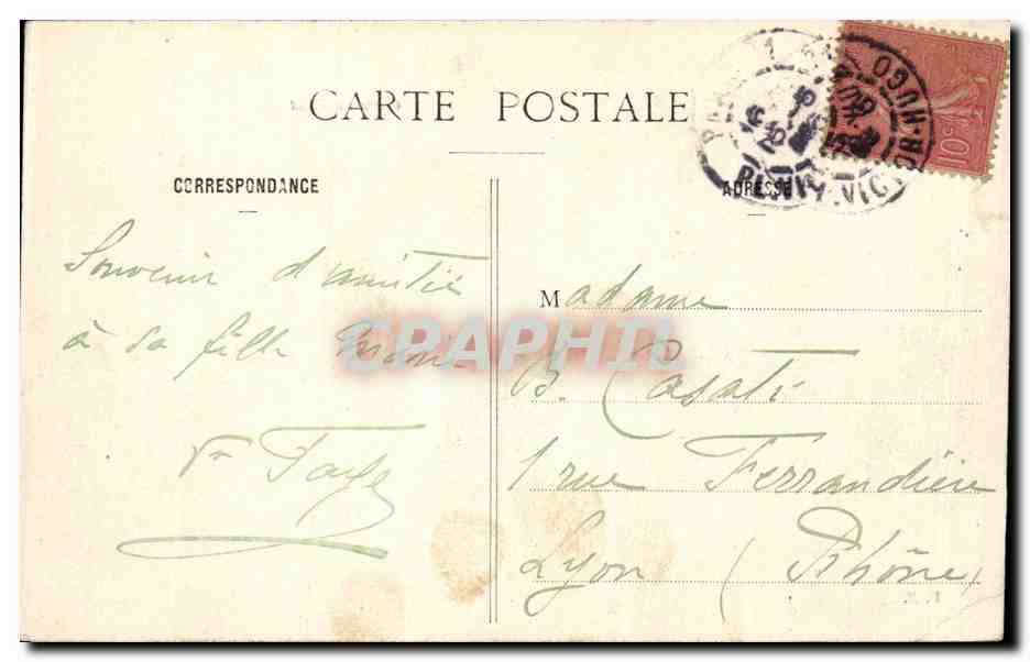 Paris - 10 - Gare de l'Est - CPA -  — Verso