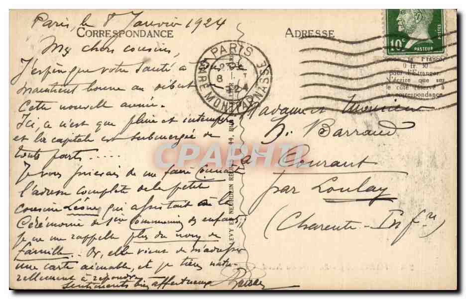 Paris - 12 - Gare du Nord - CPA -  — Rückseite