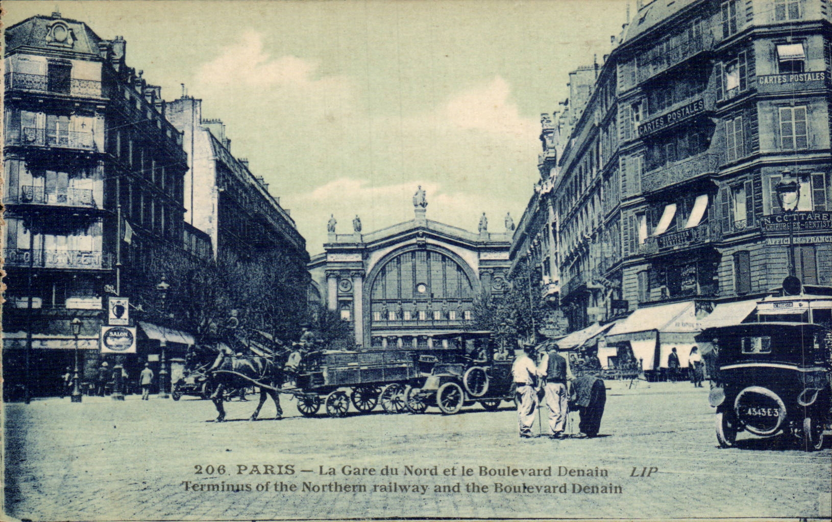 Paris - 12 - Gare du Nord - Boulevard Denain - CPA 