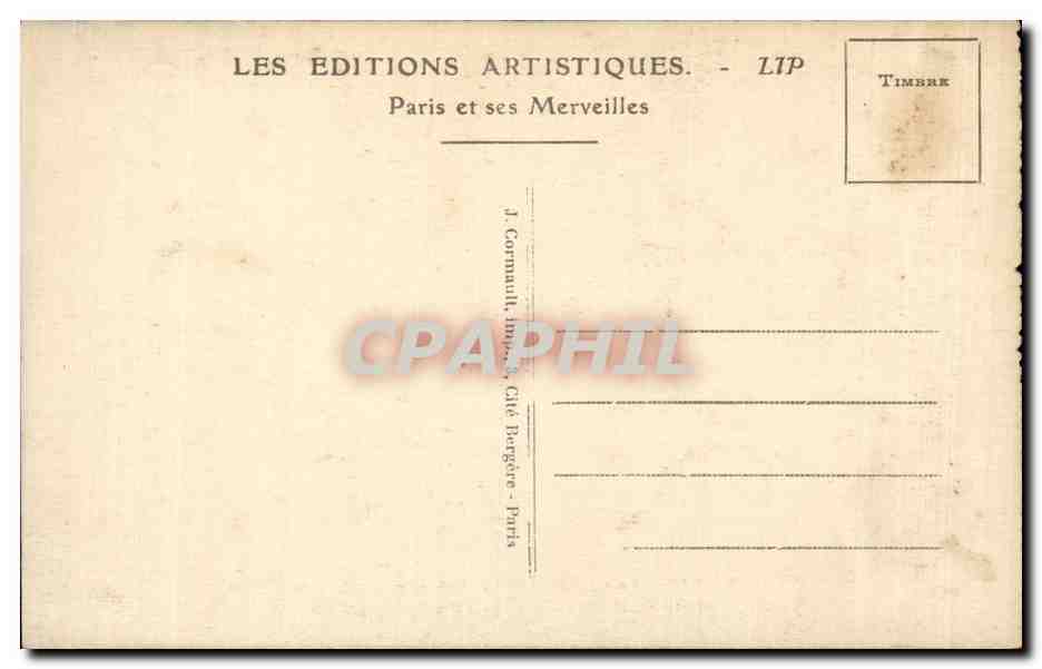 Paris - 12 - Gare du Nord - Boulevard Denain - CPA  — Verso
