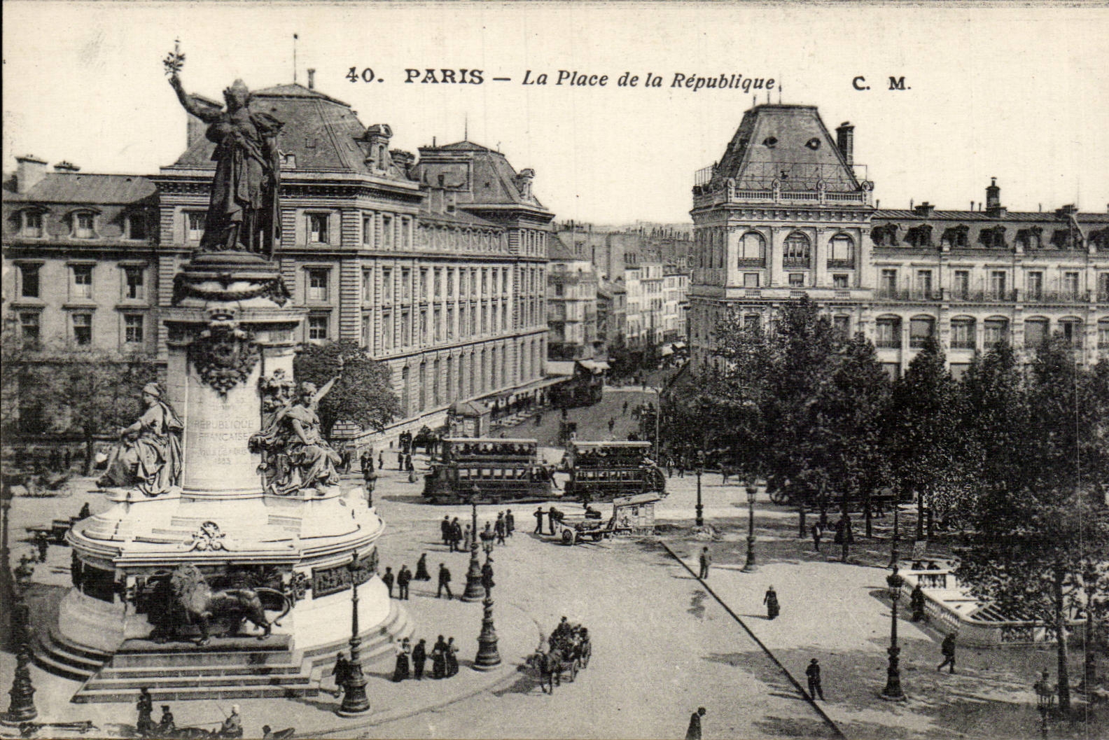 Paris - 10 - Place de la Republique - CPA 