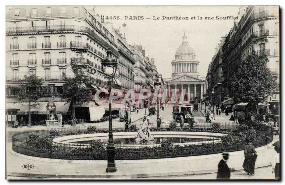 Paris - 5 - Le Pantheon et Rue Soufflot - CPA 
