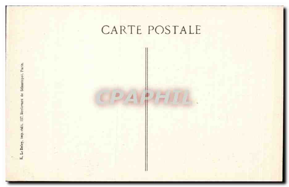 Paris - 5 - Le Pantheon et Rue Soufflot - CPA  — Rückseite