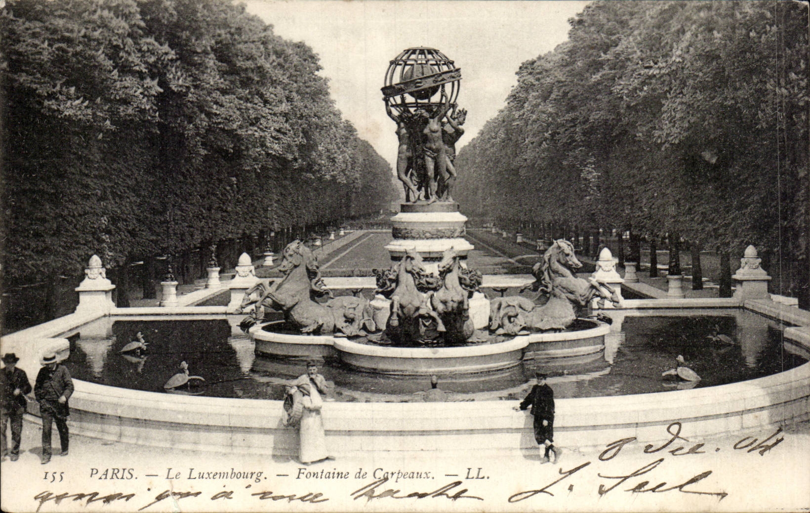 Paris - 6 - Jardin du Luxembourg - Fontaine Carpeaux - CPA 