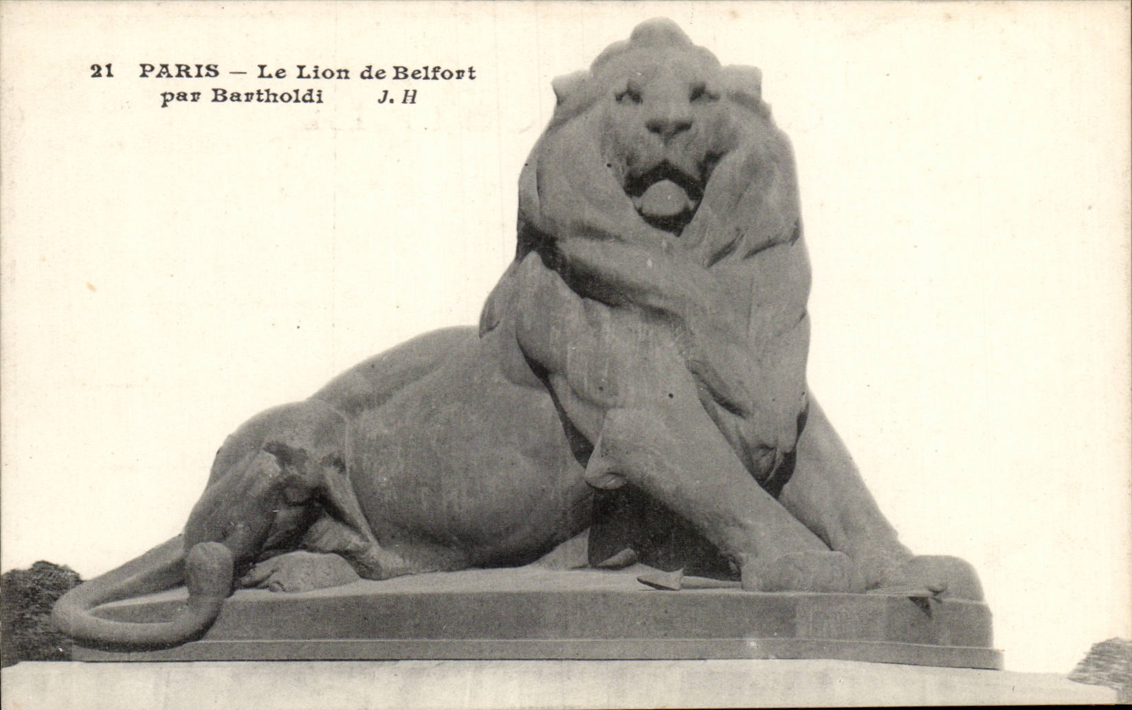 Paris - 14 - Le Lion de Belfort - CPA 