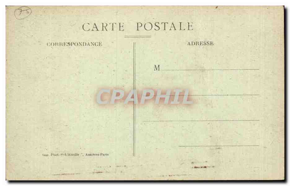Paris - 1 - La Bourse du Commerce - CPA  — Rückseite
