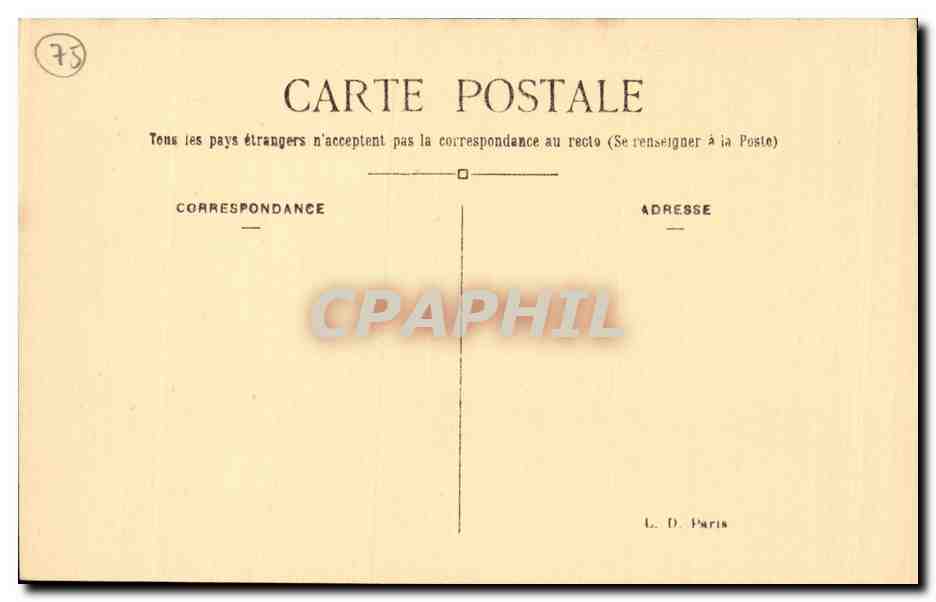 Paris - 9 - Avenue de l'Opera - CPA  — Rückseite
