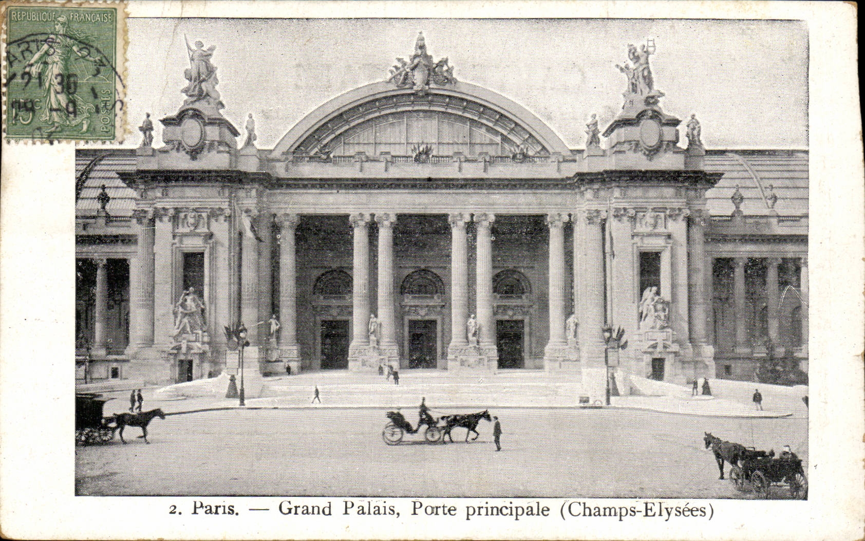 Paris - 8 - Le Grand Palais- Porte Principale CPA 
