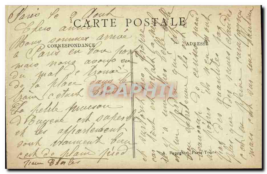 Paris - 12 - Gare de Lyon - CPA  — Verso