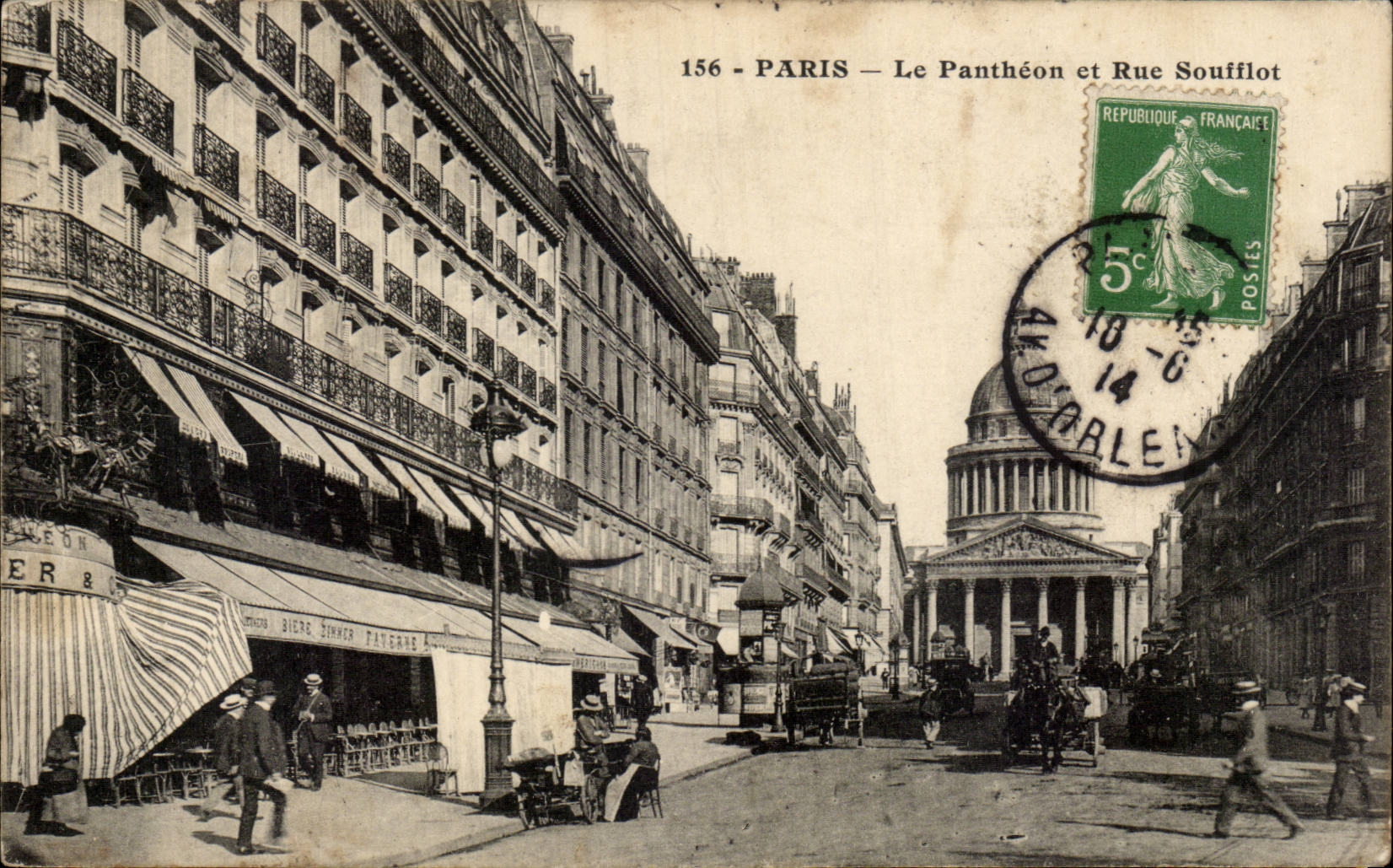 Paris - 8 - Le Pantheon - Rue Soufflot CPA 