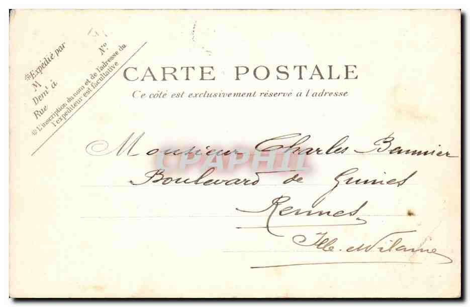 Paris - 5 - L'Hotel des Postes - CPA  — Rückseite