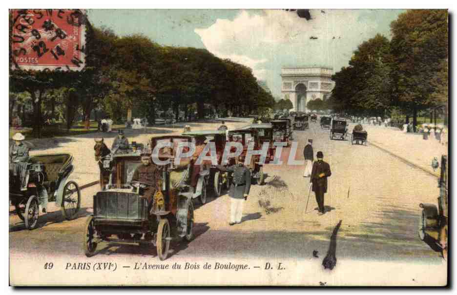 Paris (16. Jahrhundert) — Avenue du Bois de Boulogne — D. L.