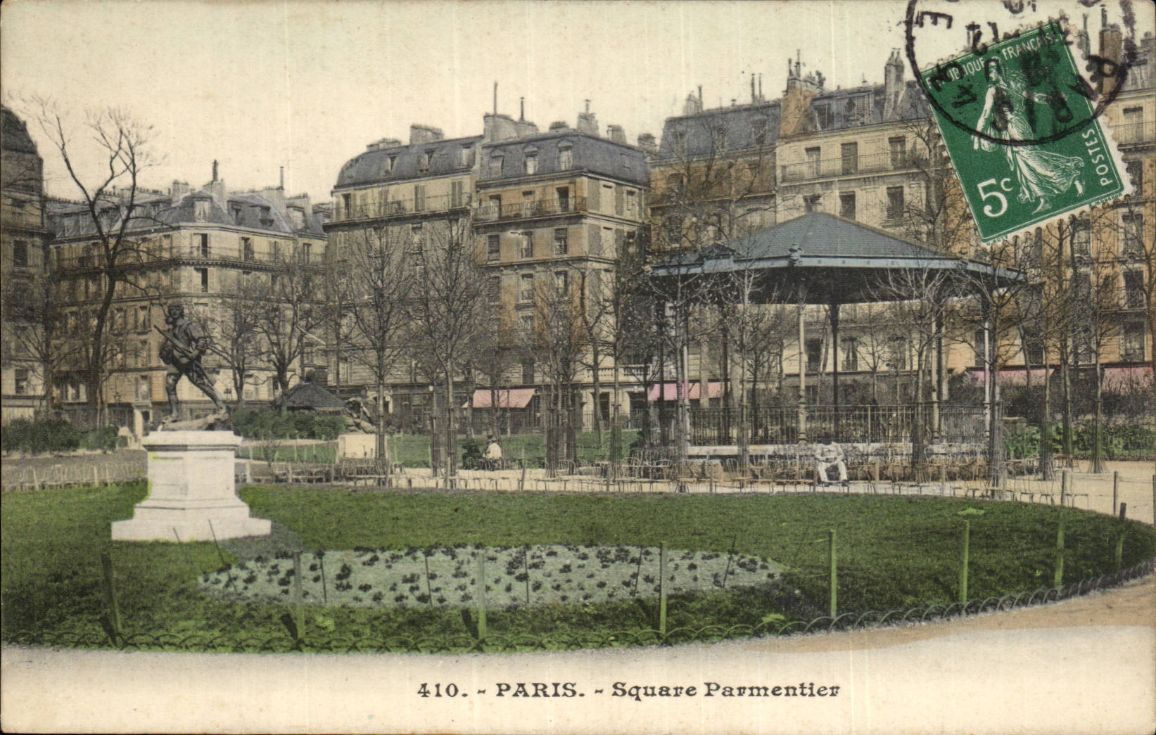 Paris - 11 - Square Parmentier - CPA 