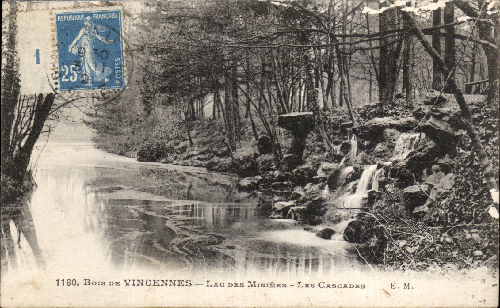 Paris - 12 - Bois de Vincennes - Lac des Minimes - Les Cascades - CPA 